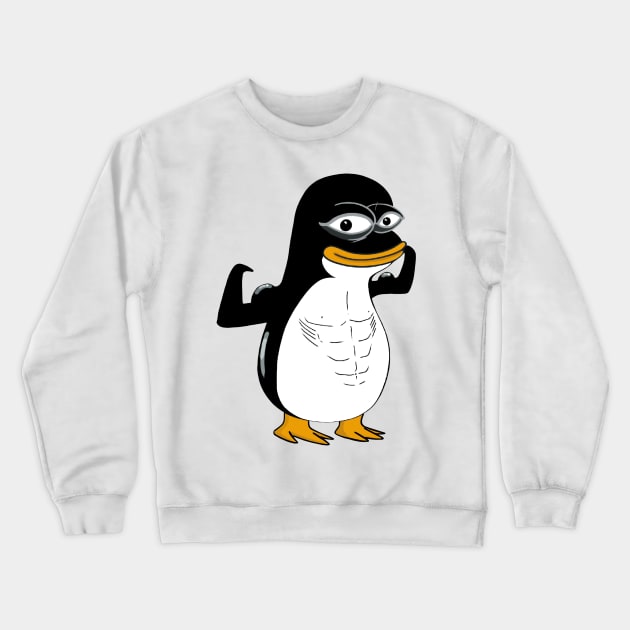 Linux Tux humorous tech-savvy playful meme Crewneck Sweatshirt by it-guys